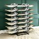 Movable multi-layer skateboard and snowboard display storage rack
