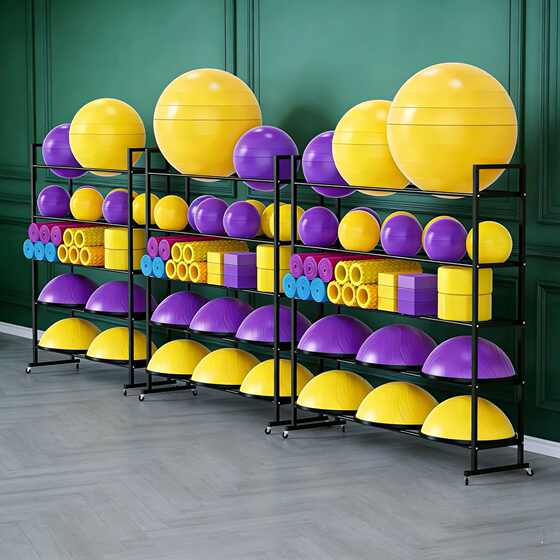 Multi-layer home sports equipment storage rack