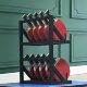 Desktop table tennis racket display storage rack black
