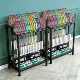 Golden badminton racket storage display rack