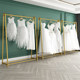 Mr. Iron's high-end wedding dress suit gold double-layer stand