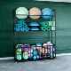 Foam roller large ball multi-layer yoga storage rack