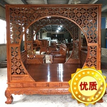 1 8 m Home Imitation Ancient Plum Solid Wood Bed Plucking Bed Flowers Pear Wood Pricehedgehog Purple Sandalwood Furniture Antique bed New Chinese