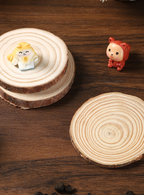 儿童手工圆木片diy手绘画