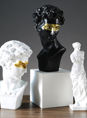 欧式ins大卫人物石膏雕塑摆件