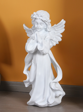 欧式天使雕塑店铺装饰大摆件