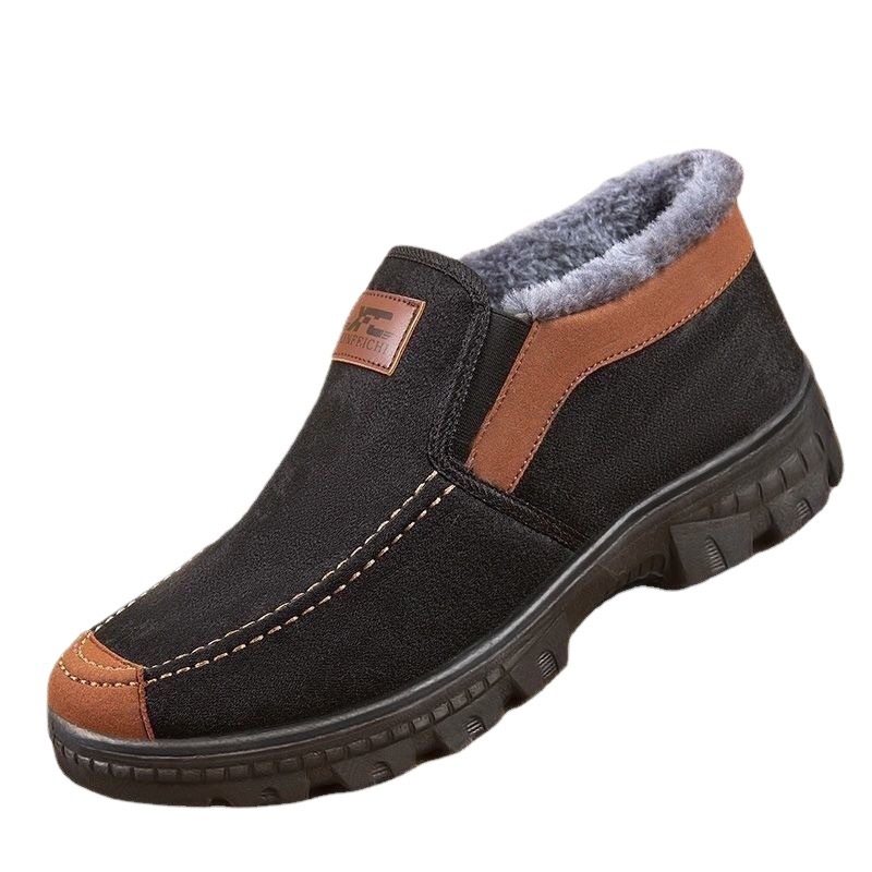 冬季棉鞋男保暖加绒加厚兔毛防水防滑爸爸鞋老年人棉靴老北京布鞋,淘宝优惠券,粉丝福利购,淘宝优惠卷