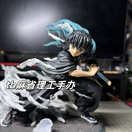 鬼灭之刃简刻gk霞柱时透无一郎手办九柱模型动漫摆件周边生日礼物 - 图2