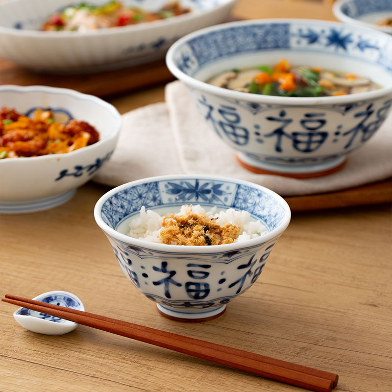 蓝凛堂福字餐具日本进口碗陶瓷盘子套装 家用日式钵面碗福盘福碗,淘宝优惠券,粉丝福利购,淘宝优惠卷