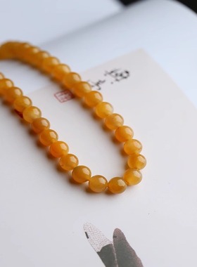 美域圆珠项链手链和田玉纯天然