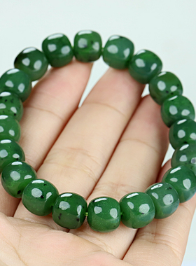 和田玉碧玉手串乌兰海送礼A货