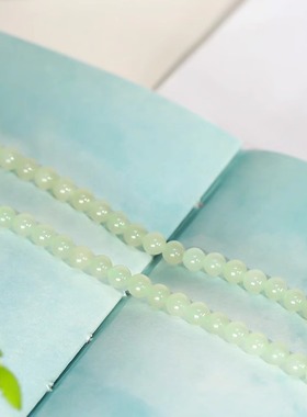 美域圆珠项链手链108和田玉天然