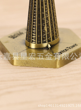广州塔模型小蛮腰合金摆件 金属工艺品 家居摆件 世界标志性建筑
