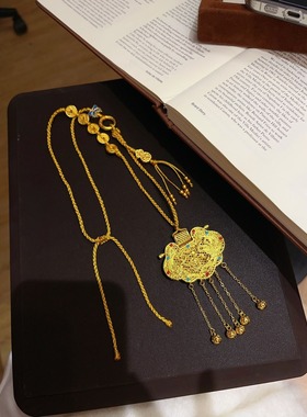 项链新中式龙凤呈祥珐琅彩国风