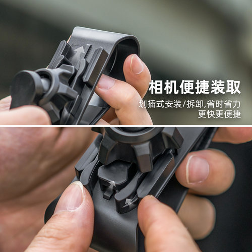 汽车遮阳板夹子车载固定底座拍摄支架适用GoPro13/12大疆Action5pro/6/4运动相机配件360°第一视角行车记录 - 图3