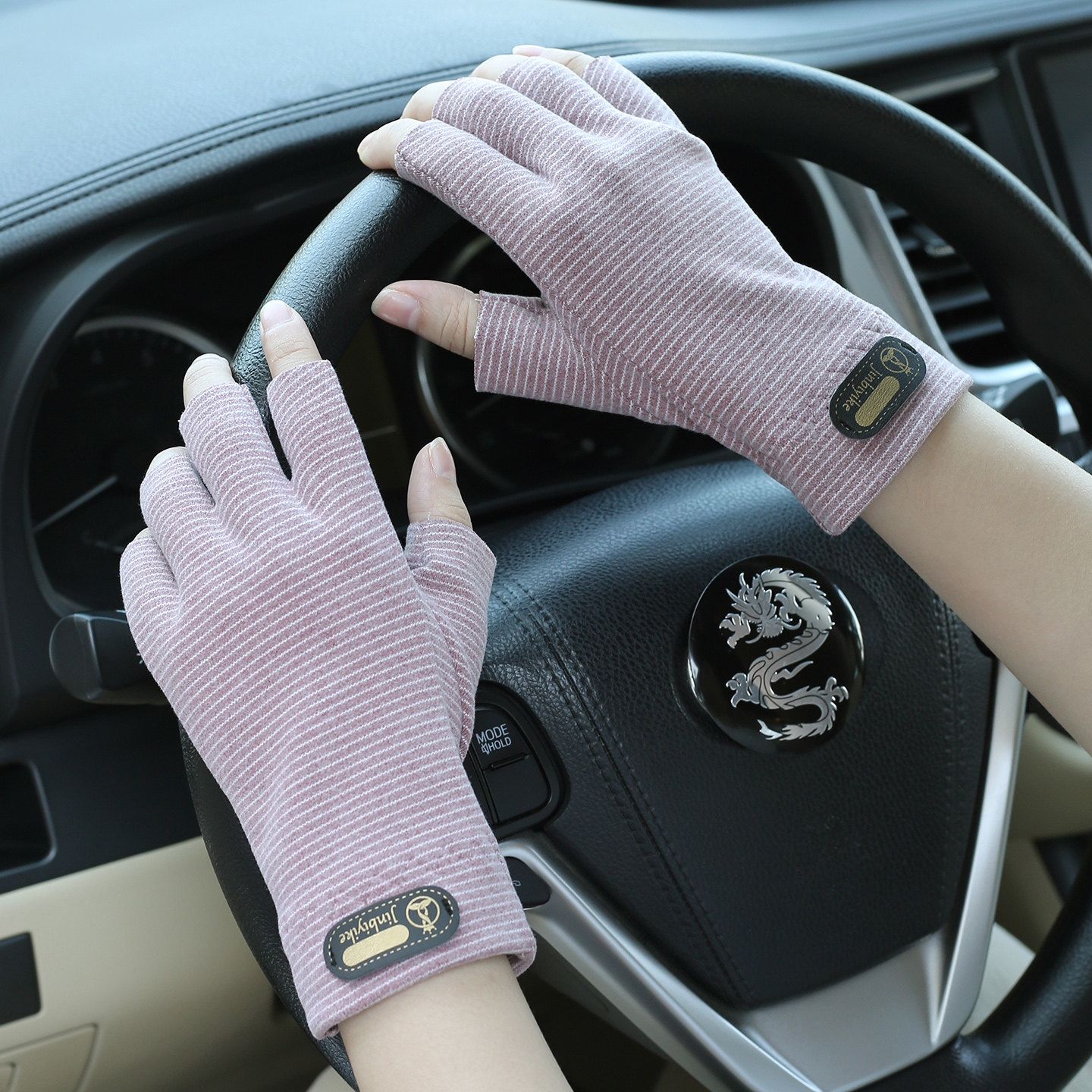 半指手套女冬季学生写字保暖德绒露指厚款开车工作干活打字漏五指,淘宝优惠券,粉丝福利购,淘宝优惠卷