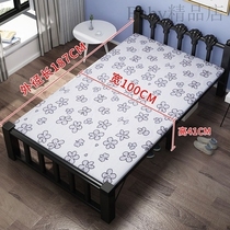 Folding bed linen People use the afternoon nap rental adult office for lunch break with double simple portable wooden planks 