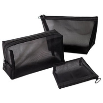 1PC Black Women Men Necessary Cosmetic Bag Transparent Trave