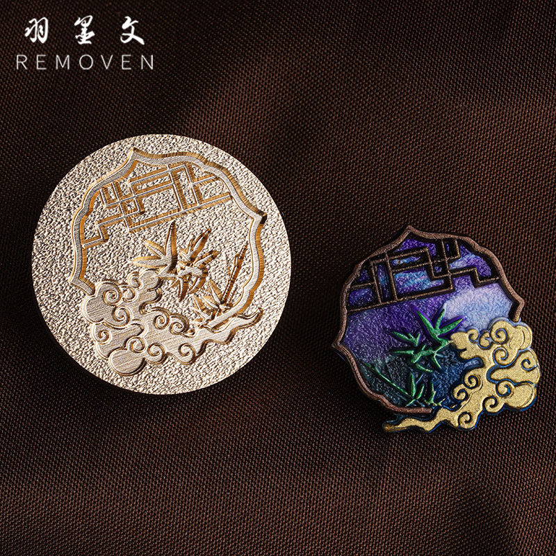 【羽墨文原创】火漆印章头浮雕磨砂框中景系列密封蜡装饰火蜡封印 - 图1