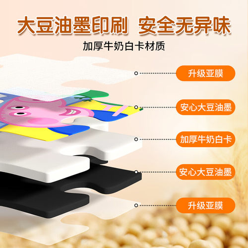 小猪佩奇磁力拼图2-3到6岁儿童益智玩具磁吸平图男女孩幼儿园早教 - 图2