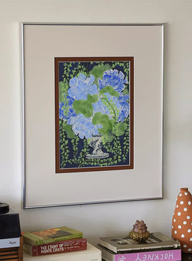 静雅瓶韵中古风抽象花卉客厅装饰画北欧复古餐厅斗柜高级感摆画