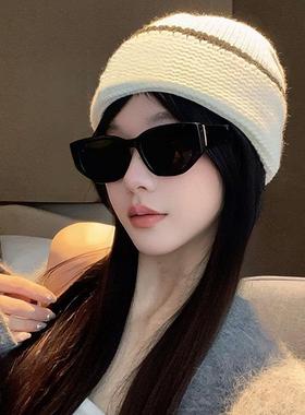 2025新款太阳眼镜猫眼覆古方圆脸旅游抗UV高级感爬山护目镜太阳眼