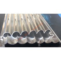 Custom dovetail profile door head aluminium alloy wave plate corrugated aluminium plate chain sign curtain wall decorative plate profile)