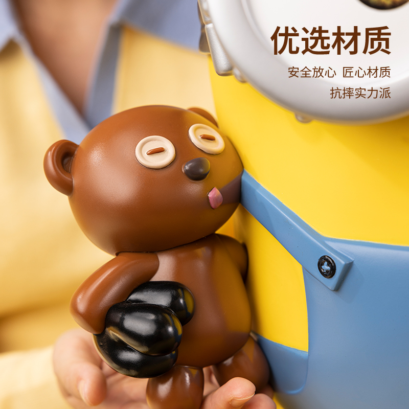 环球影业小黄人BOBTIM存钱罐公仔手办玩具储蓄桌面摆件生日礼物