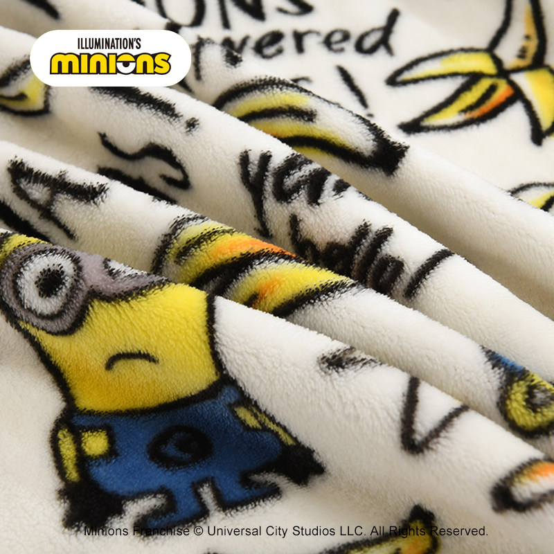 环球影业小黄人大眼萌印象满满法兰绒毯空调毯沙发毯午睡毯毛毯,淘宝优惠券,粉丝福利购,淘宝优惠卷