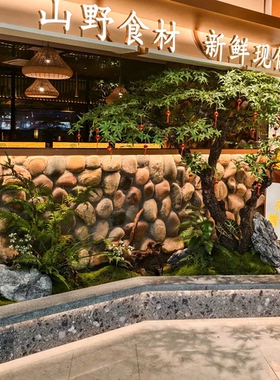 大型仿真枫叶树植物造景室内高端餐厅装饰橱窗仿生绿植假树造景