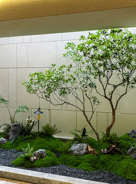 仿真马醉木橱窗造景天井室内高端仿生绿植装饰树大型假树简约景观