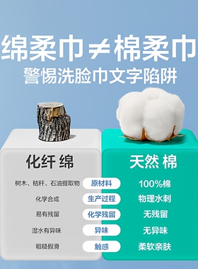 全棉时代一次性加厚纯棉洗脸巾