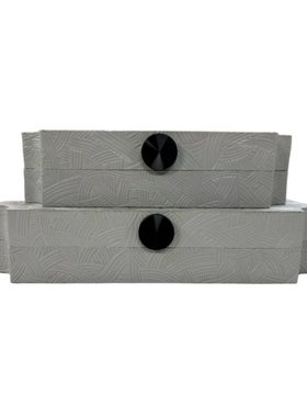 中古风木质皮革轻奢高级首饰盒