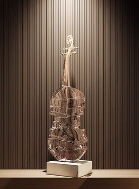 现代小提琴雕塑摆件落地艺术品