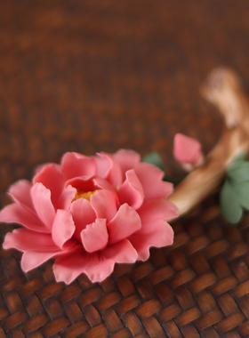 颢言陶瓷摆设中式玄关手工捏制