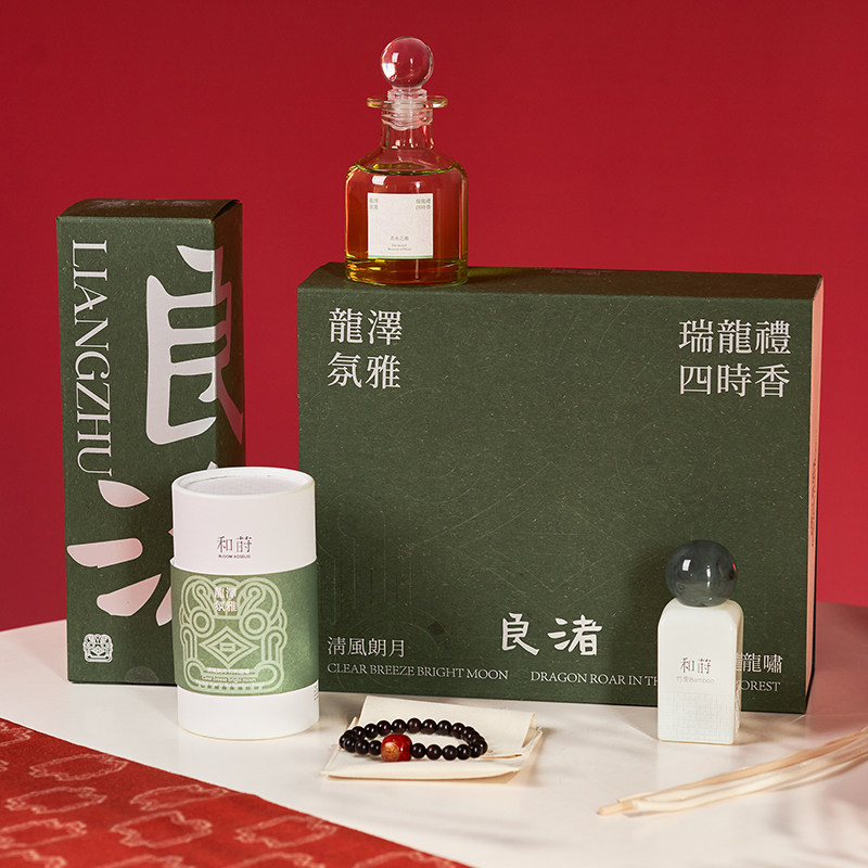 良渚文化龙泽·氛雅 龙韵·木兰男女士香氛香水礼盒送女生礼物