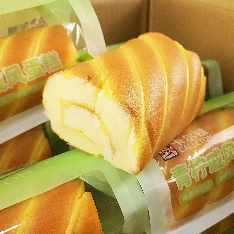 卡尔顿青柠戚风蛋糕沙拉酱代餐夹心瑞士面包早餐下午茶解馋甜点心,淘宝优惠券,粉丝福利购,淘宝优惠卷
