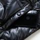 Off-season clearance down cotton jacket for men 2024 winter new glossy stand collar light and trendy handsome jacket
