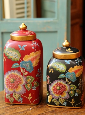 中温陶瓷收纳油画色彩装饰罐