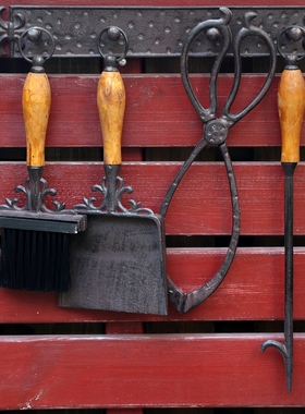 复古铸铁铁艺挂壁装饰壁炉装饰