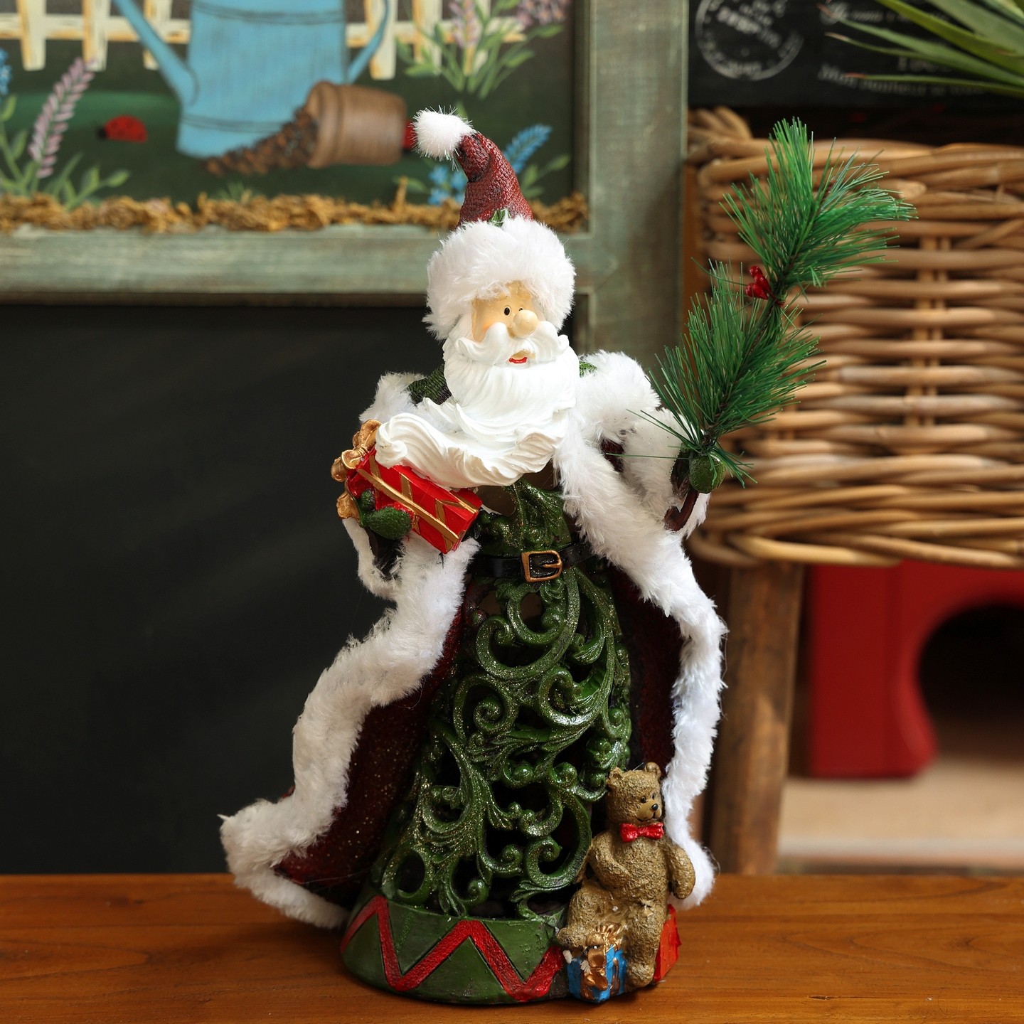 圣诞老人桌面摆件圣诞节氛围礼物树脂节日礼物工艺品家居装饰品,淘宝优惠券,粉丝福利购,淘宝优惠卷