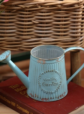 文艺花瓶铁皮复古装饰