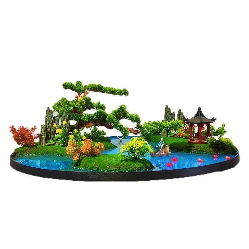 大圆桌中间转盘摆件餐桌花摆花高端现代简约餐桌上的假花沙盘盆景,淘宝优惠券,粉丝福利购,淘宝优惠卷