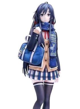 工厂 黑色底座 雪之下站姿雪乃 女高中生校服 手办
