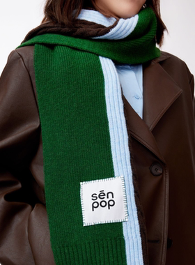 上森派系senpop羊毛围巾百搭时尚