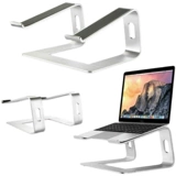 Портативный серебряный ноутбук, трубка