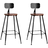 Artiss2 Сосновая дерево металлическое барное стулье