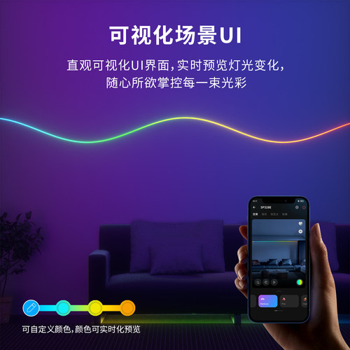 SP328蓝牙幻彩控制器MESH组网同步RGB LED灯具控制器灯效帧同步, - 图2