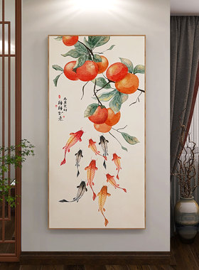 入户玄关新中式可定制装饰画新品