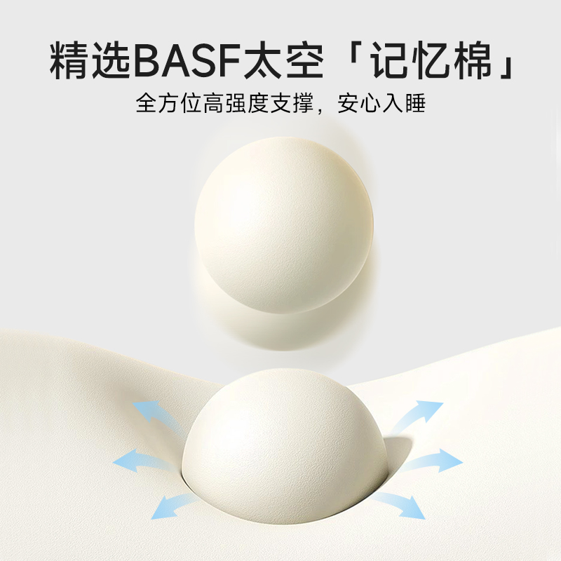 思莱宜枕头护颈椎助睡眠颈椎枕芯修复拉伸记忆棉劲椎睡觉专用成人